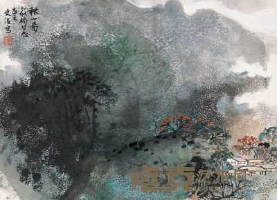 宋文治 秋山图 镜心 24×33.5cm